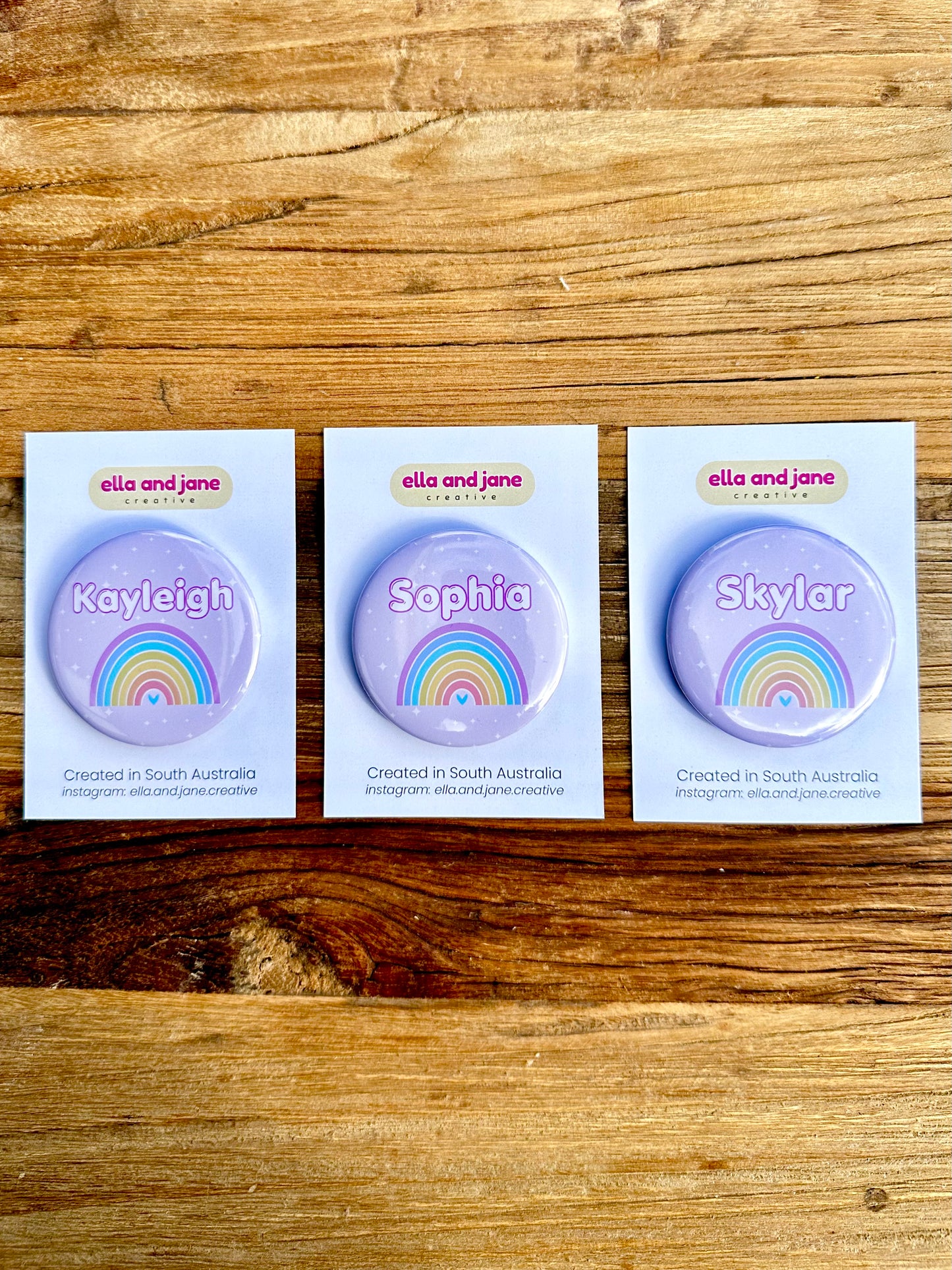 Personalised Girls Pocket Mirror