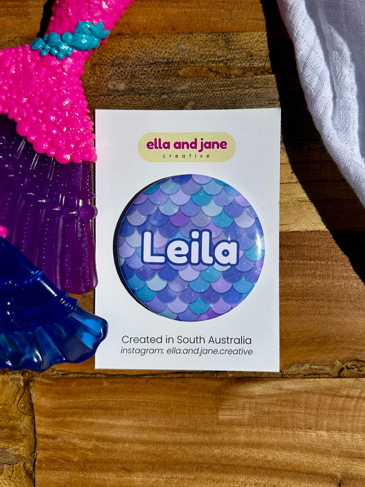 Personalised Girls Pocket Mirror