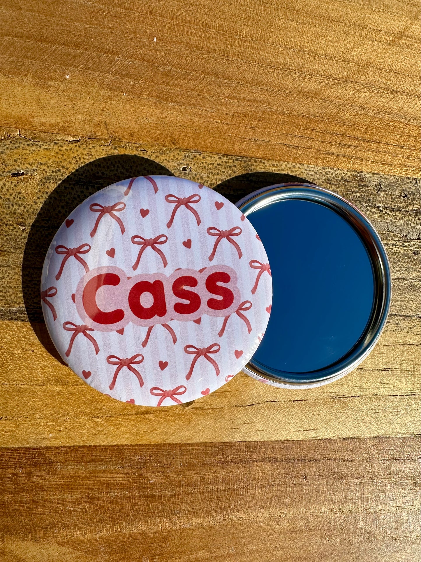Personalised Girly Fun Pocket Mirror