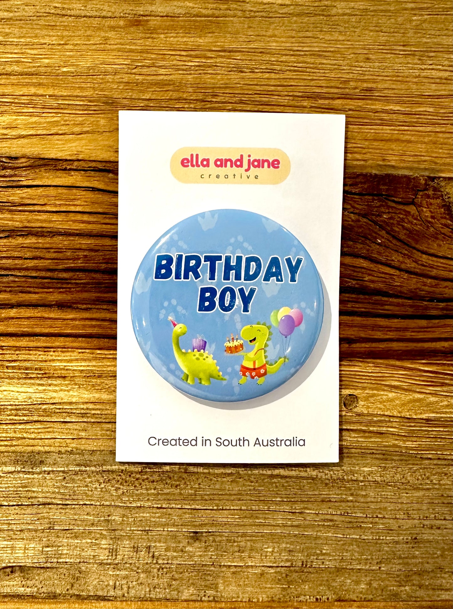 Dinosaur Roar Birthday Badge