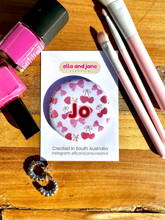 Personalised Girly Fun Pocket Mirror