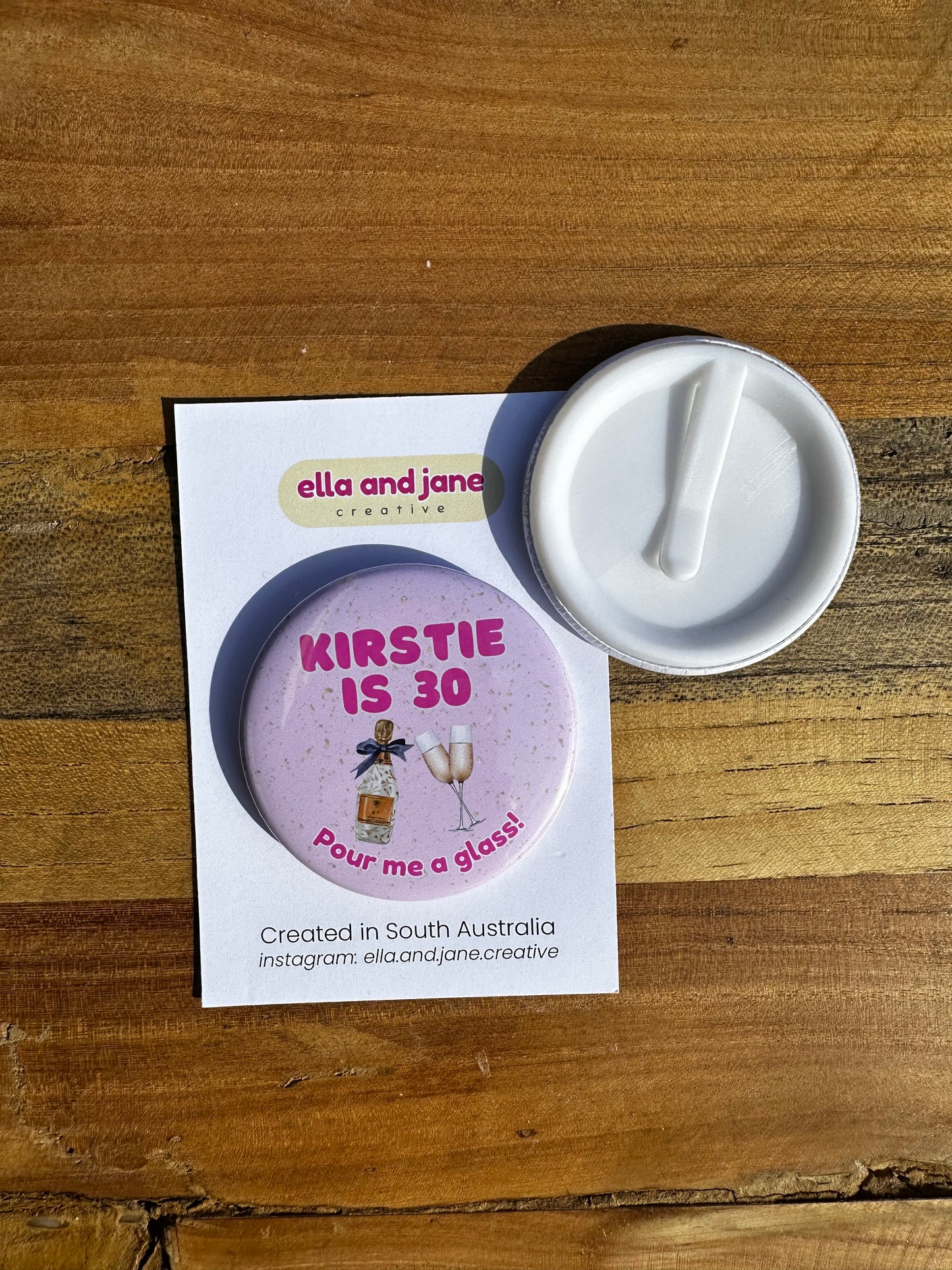 Birthday Drinks Party Badge