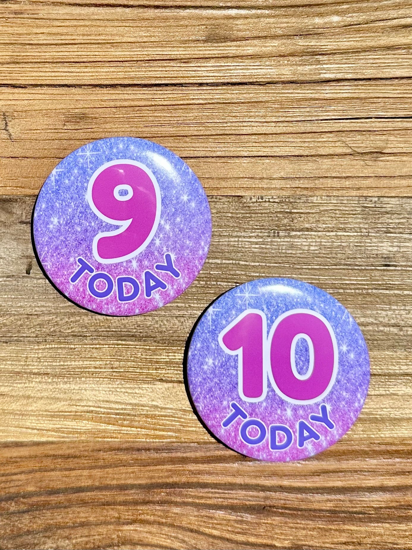 Glitter Sparkle Birthday Badge