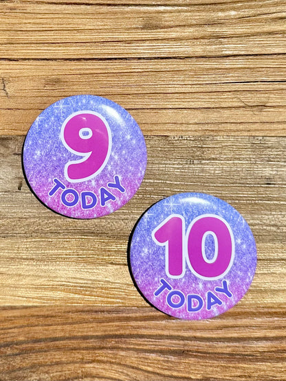 Glitter Sparkle Birthday Badge