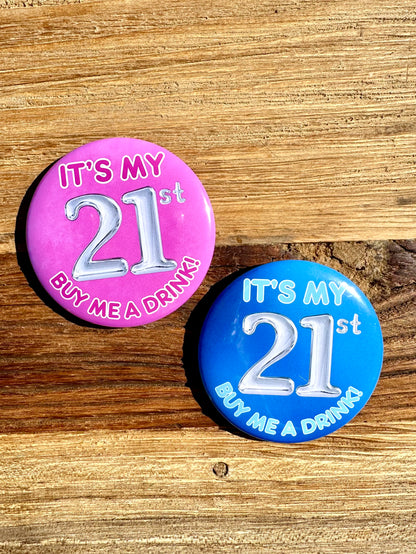 Buy Me A Drink Birthday Badge