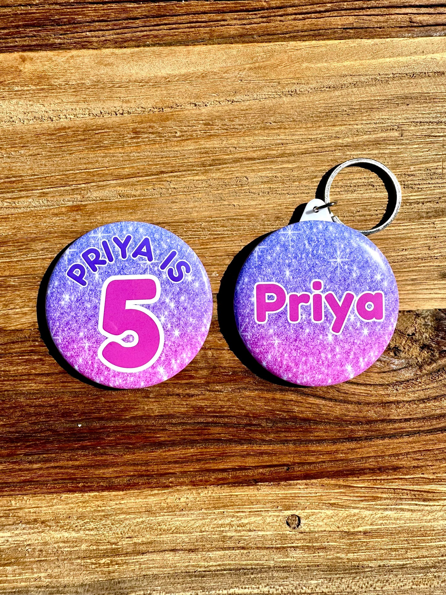 Glitter Sparkle Birthday Badge