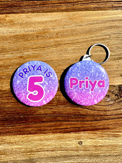 Glitter Sparkle Birthday Badge