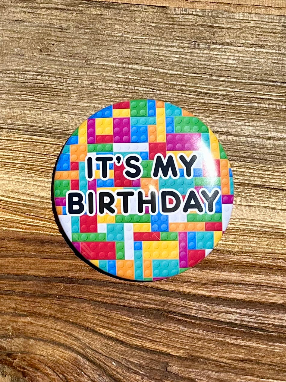 Building Blocks Birthday Badge