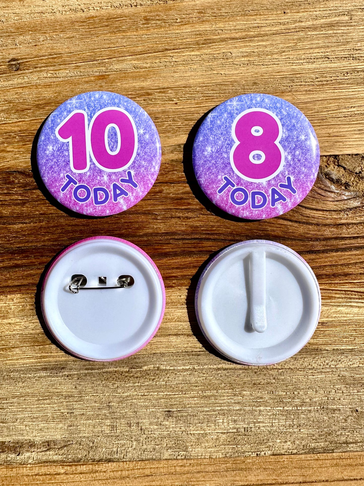 Glitter Sparkle Birthday Badge