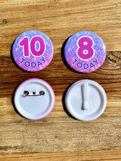 Glitter Sparkle Birthday Badge