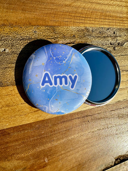 Personalised Abstract Pocket Mirror