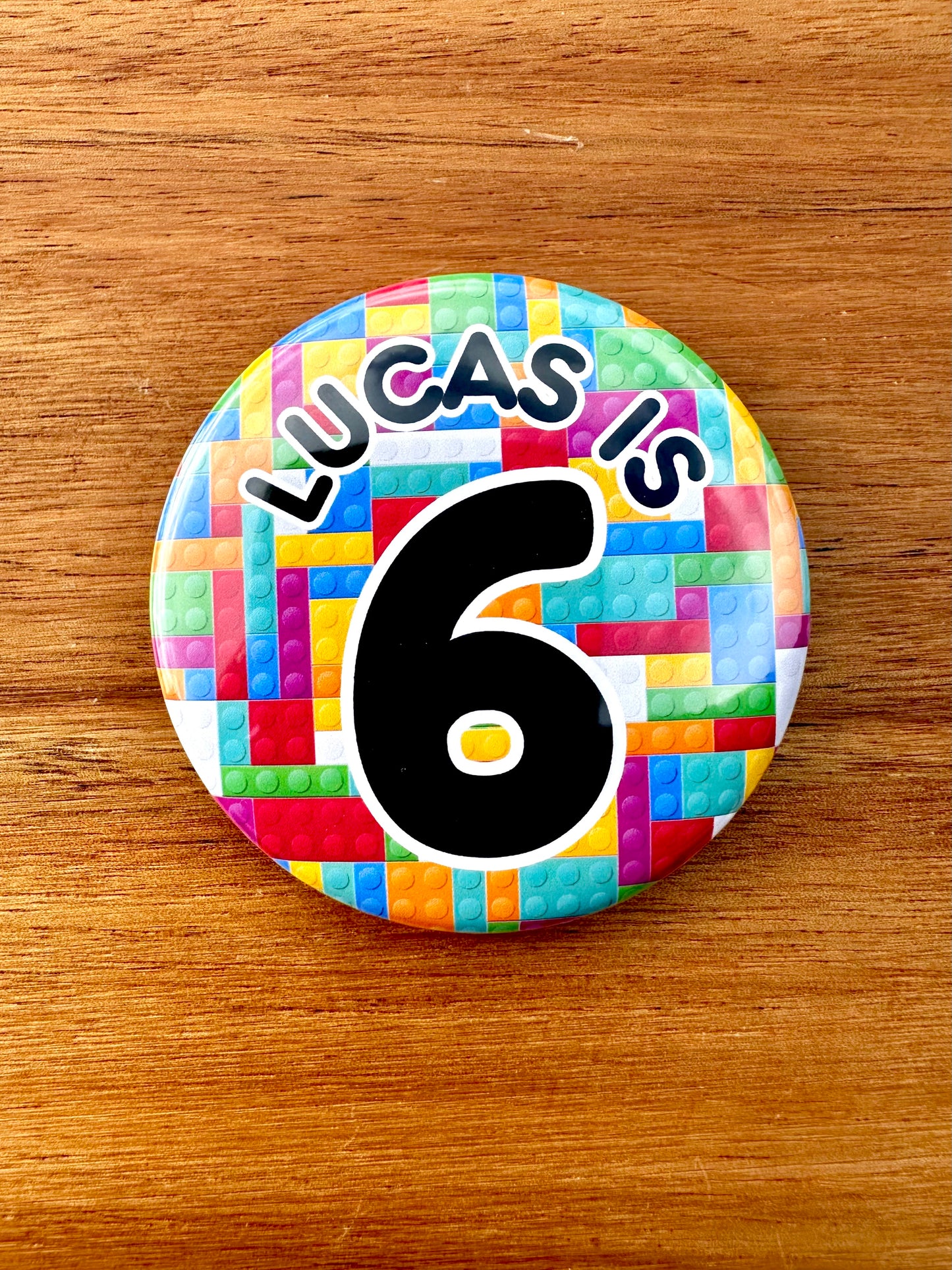 Building Blocks Birthday Badge