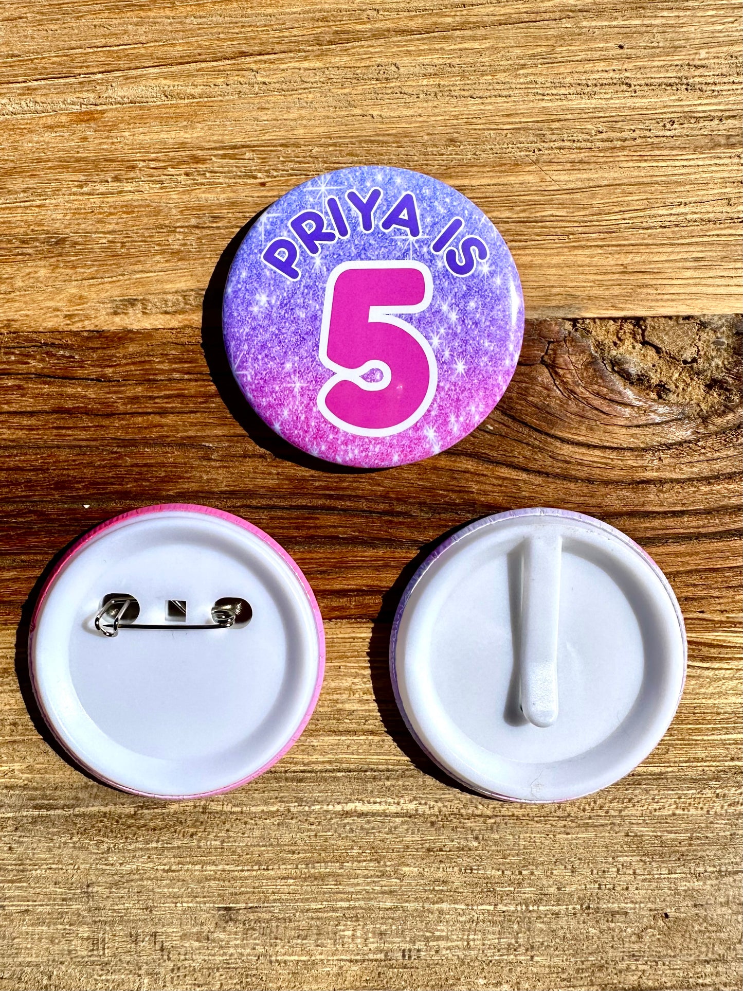 Glitter Sparkle Birthday Badge