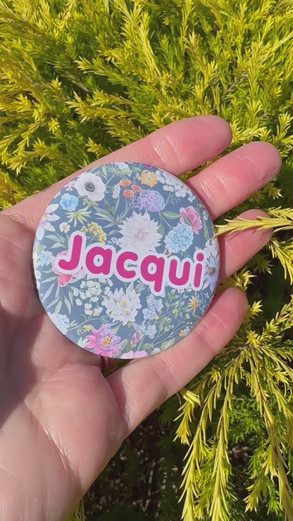 Personalised Abstract Pocket Mirror
